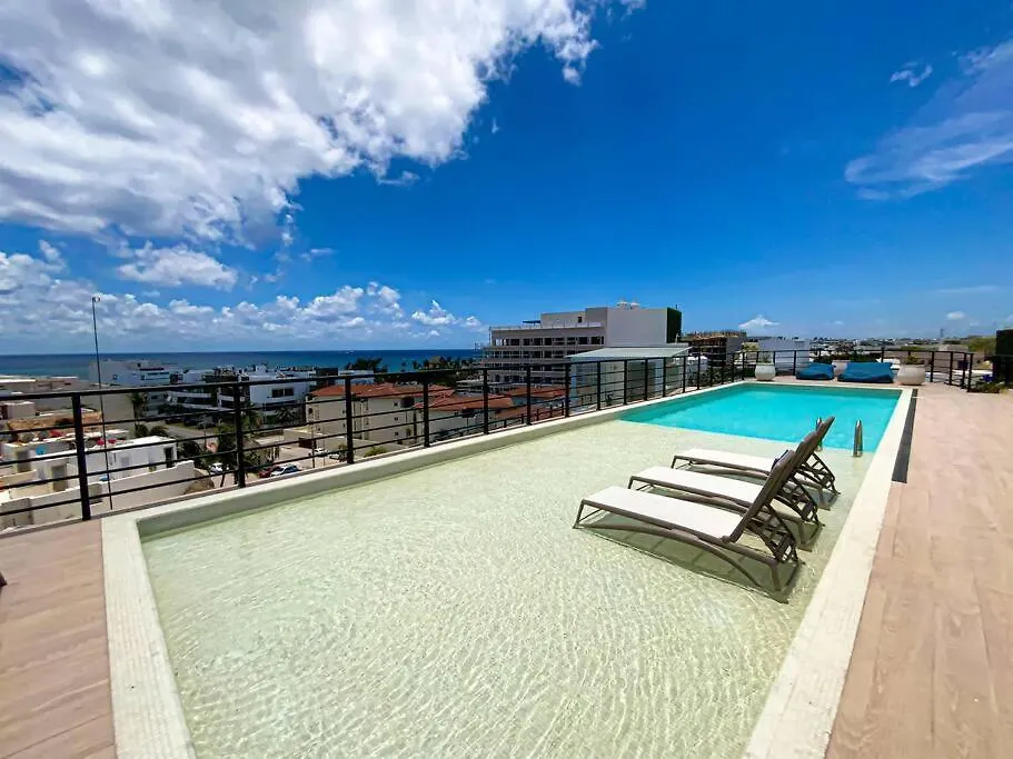 Beautiful + Luxury + Ocean View + Pool Apartment Playa del Carmen Mexico