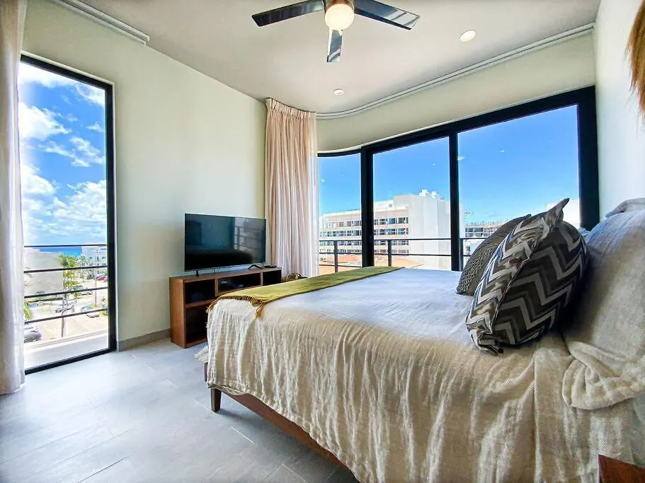 Beautiful + Luxury + Ocean View + Pool Apartment Playa del Carmen