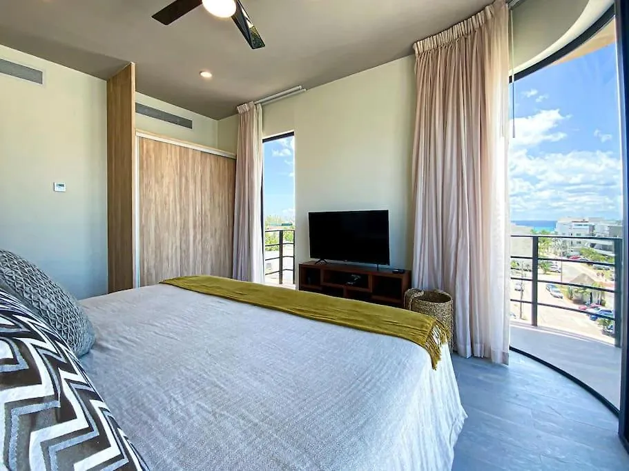 Beautiful + Luxury + Ocean View + Pool Apartment Playa del Carmen Mexico